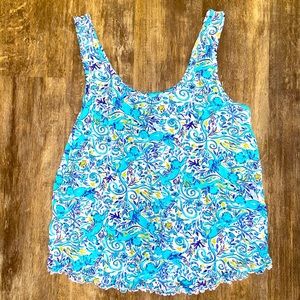 Lilly Pulitzer Knit PJ Tank Money Sea